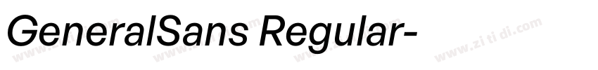 GeneralSans Regular字体转换 GeneralSans Regular字体转换